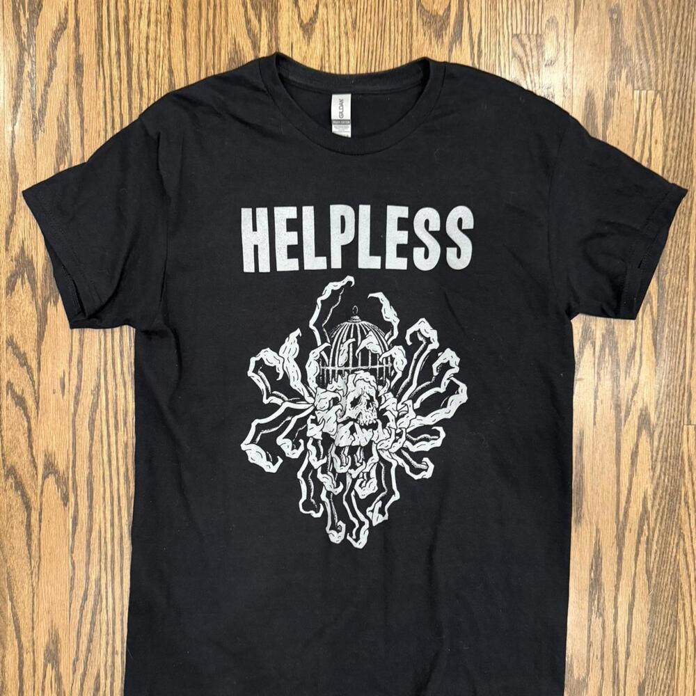 Helpless - Chrysanthemum Skull Shirt - M